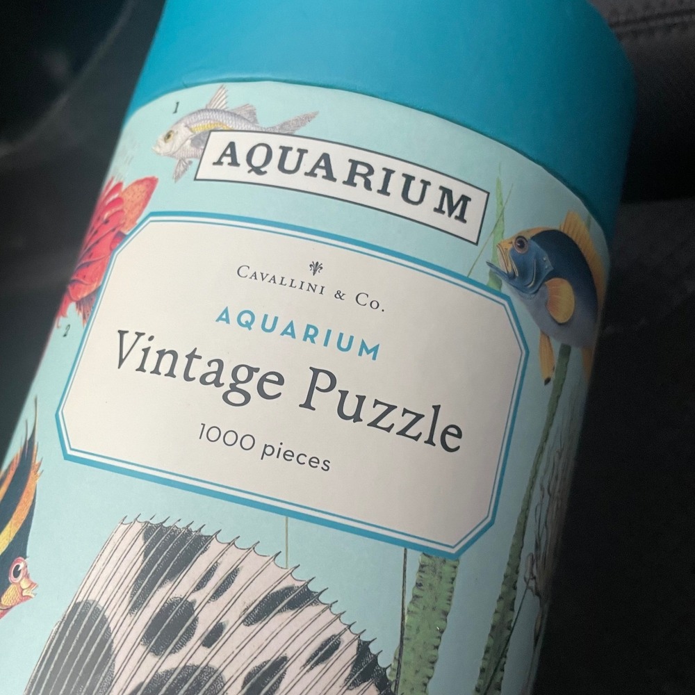 Cavallini & Co Aquarium Vintage Puzzle 1000 Pieces Fish Sea Life PZL/FISH 2020 - Picture 2 of 4